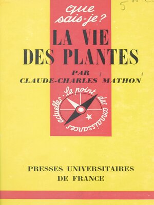 cover image of La vie des plantes